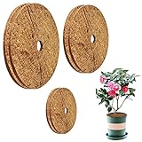 XiyaxiVici 6 Piezas Disco de Fibra de Coco Estera de Coco protección Protector De Árboles Protección de Invierno para Plantas de Maceta Protección contra Heladas 20cm/25cm/30cm