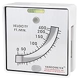 Dwyer - 480 Vaneometer Swing Vane Anemómetro, 25-400 FPM