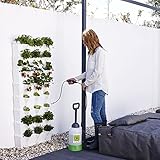 minigarden Vertical Kitchen Garden para 24 Plantas, Jardín Vertical Modular y Extensible, Incluye el Kit de Riego por Goteo, Colocar en el Suelo o Colgar en la Pared (Blanco)