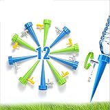 Sistema de Riego Automático por Goteo,12 Pcs Riego por Goteo Automático Kit,Riego por Ggoteo Sistema de Irrigación para Bonsáis y Flores, Ideal Dispositivo de Irrigación Automático en Vacaciones