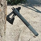 TS Knife Hacha TOMAHAWK 330 | Longitud de la hoja: 14 cm | Hacha táctica de supervivencia para aventuras de supervivencia 32540