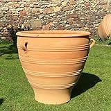 Kreta - Maceta de cerámica gigante XXL terracota | 90 cm de alto | resistente al invierno Jardín exterior