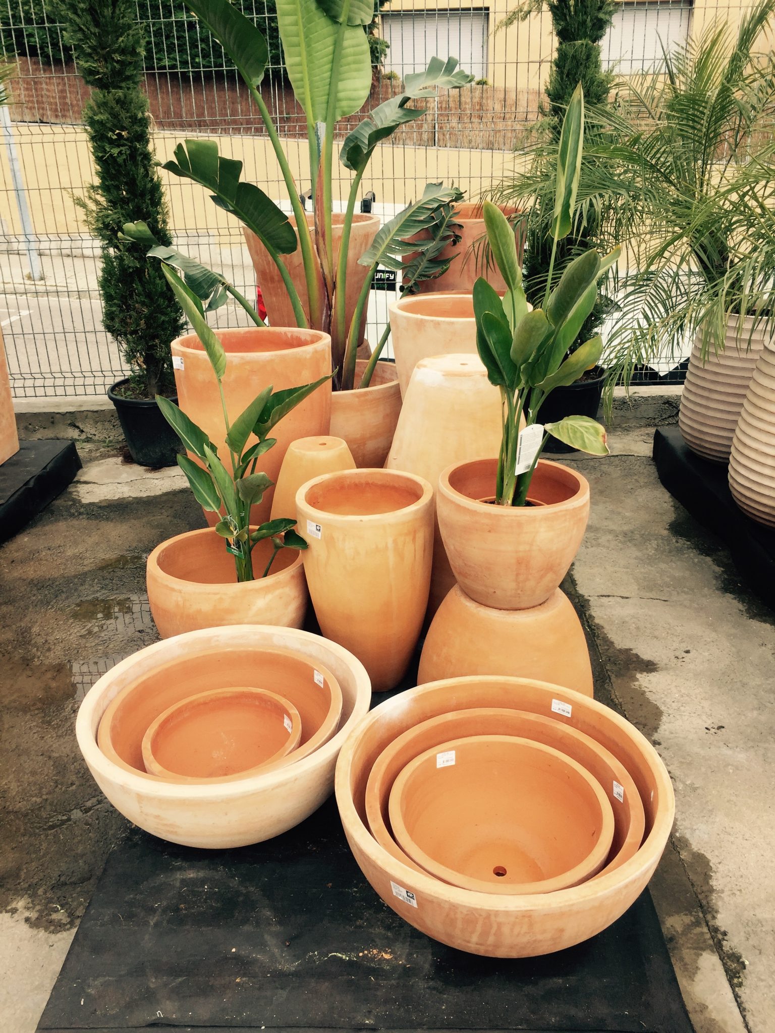 macetas de barro decorativas
